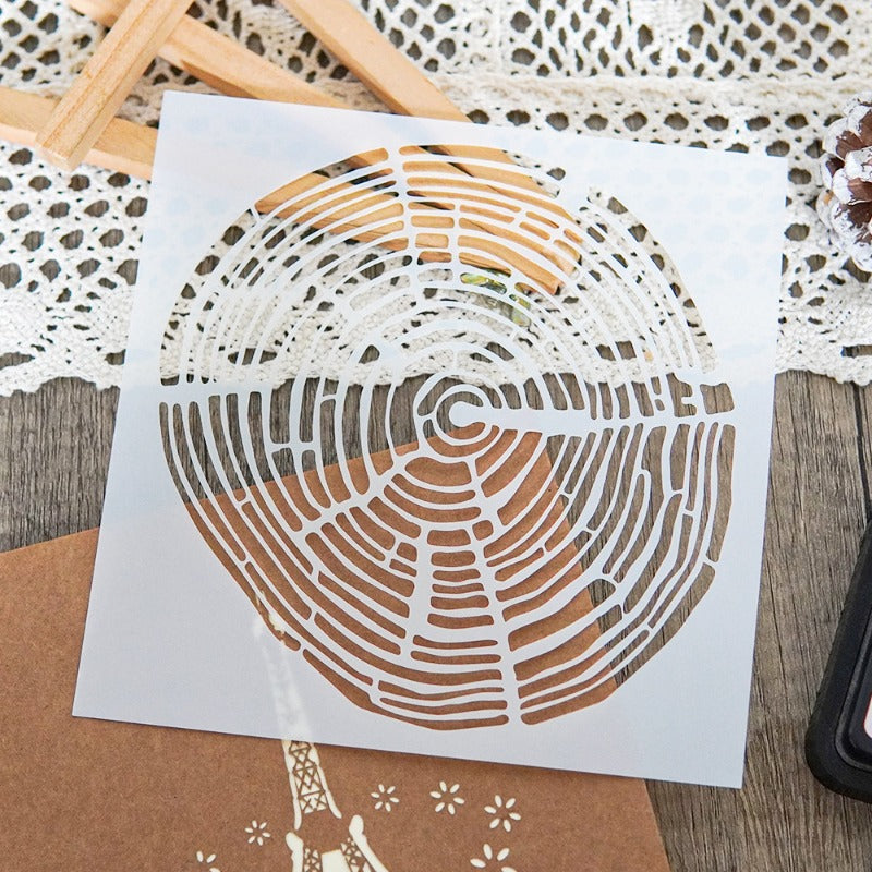 Annual Rings DIY Painting Hollow Stencil