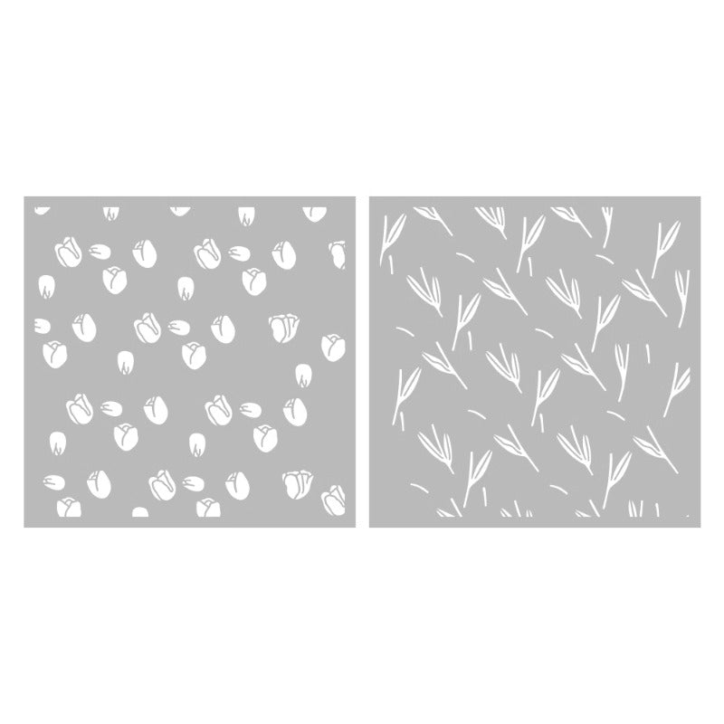 3D Tulip Flower DIY Painting Hollow Stencil