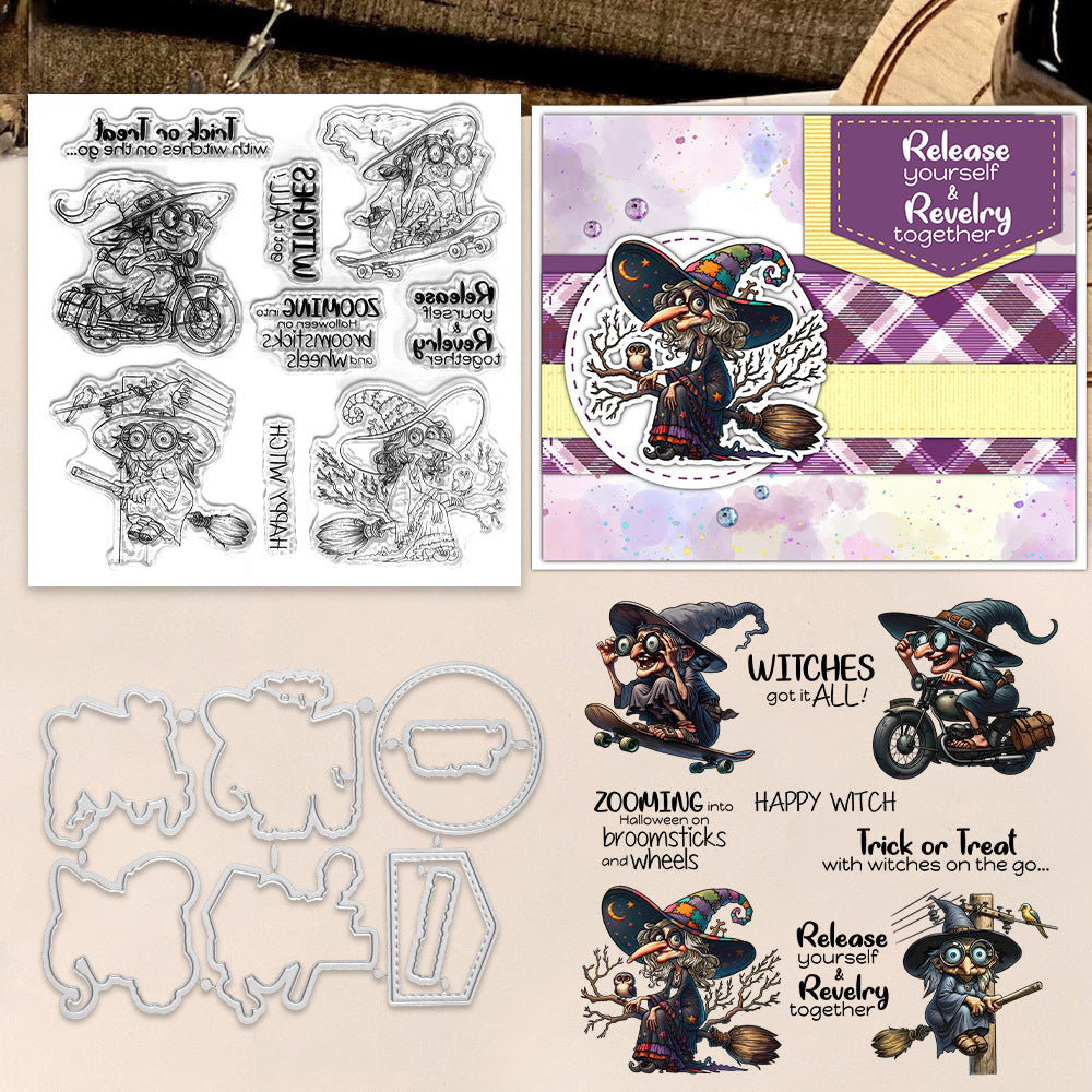 Halloween Witch Dies & Stamps Set