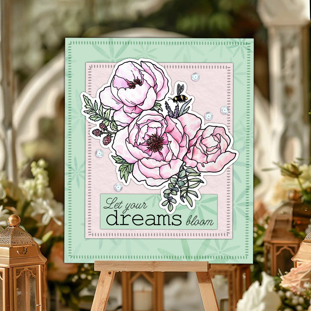 Magnolia Peony Clear Stamps