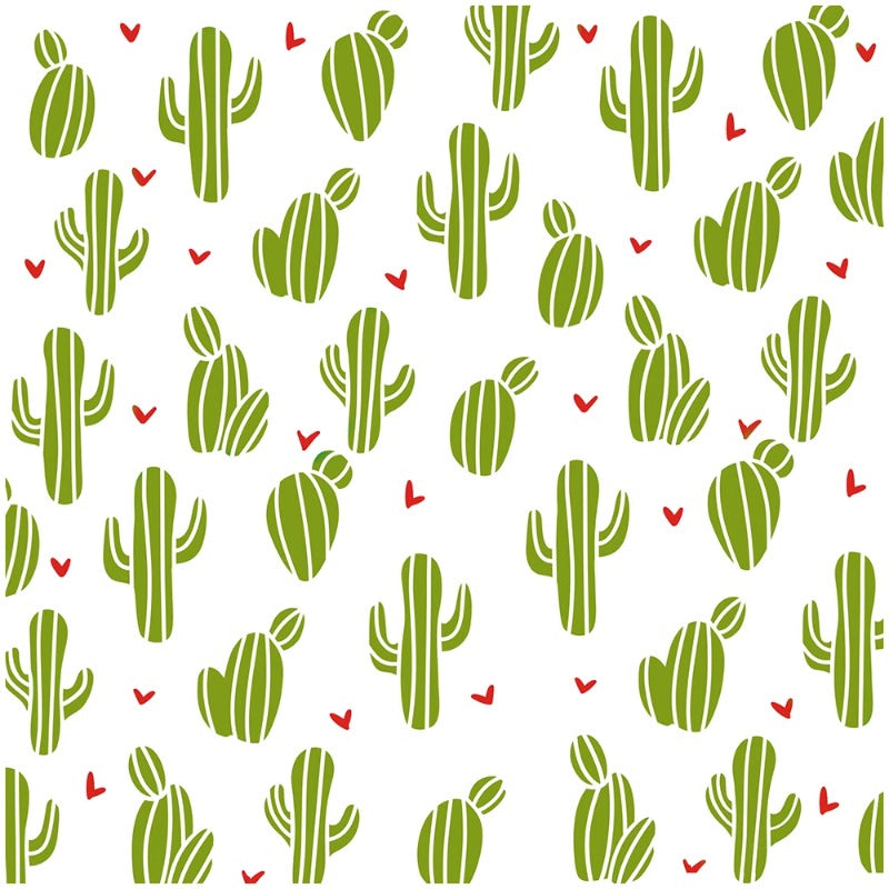 Cactus Background DIY Painting Hollow Stencil