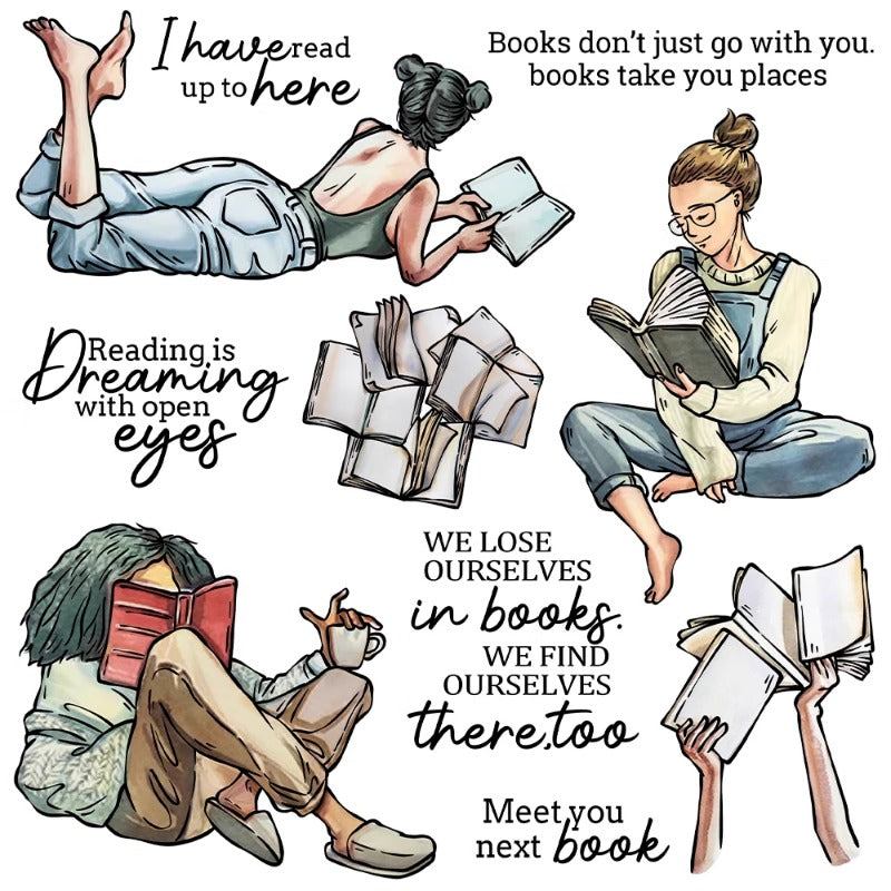 Women Who Love Reading Dies & Stamps Set
