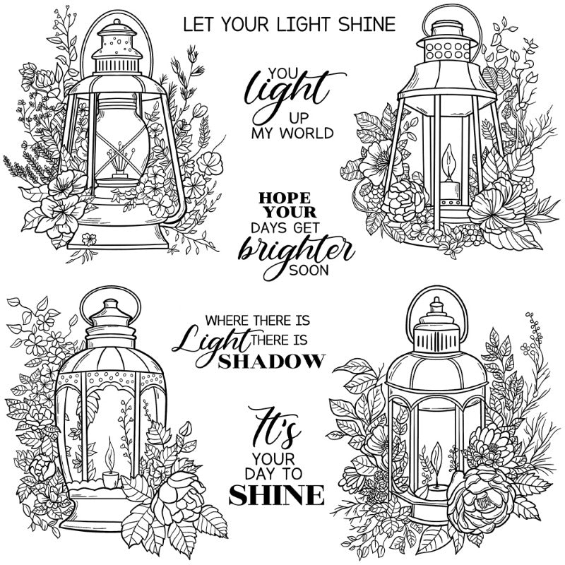 Camping Light Clear Stamps