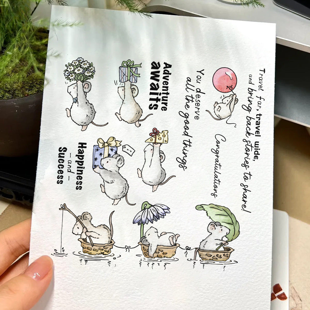 Mouse Daily Life Dies & Stamps Set