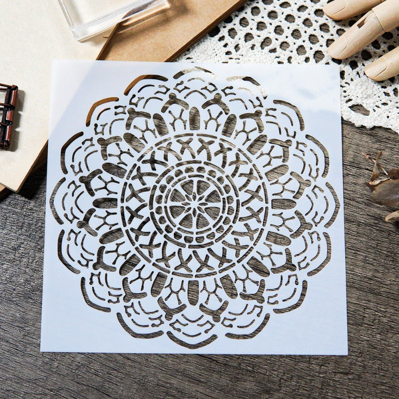 Flower DIY Painting Hollow Stencil