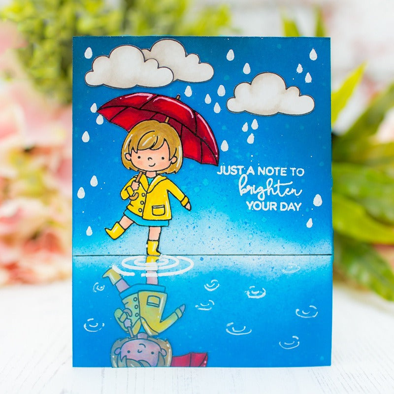 Little Rainy Girl Dies & Stamps Set