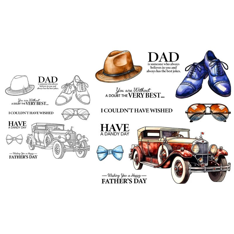 Father's Day Theme Dies & Stamps Set
