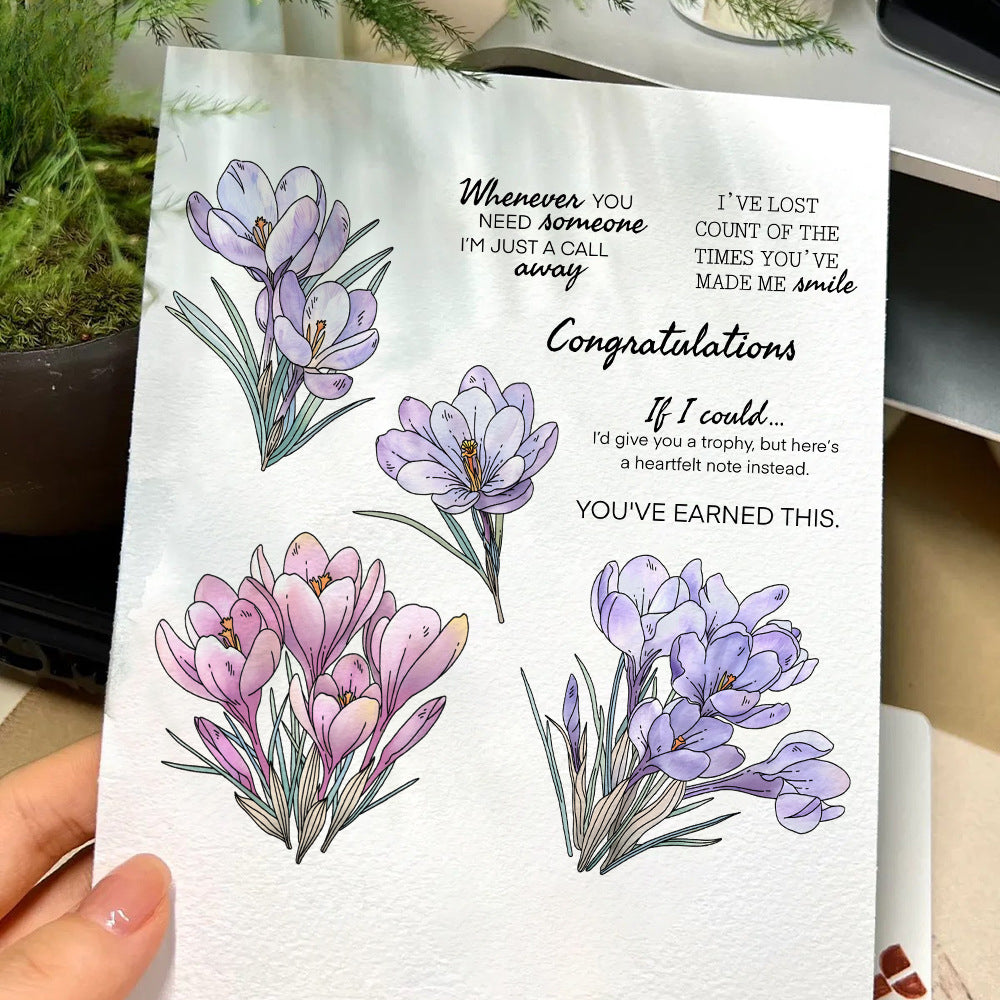 Spring Flowers Dies & Stamps Set