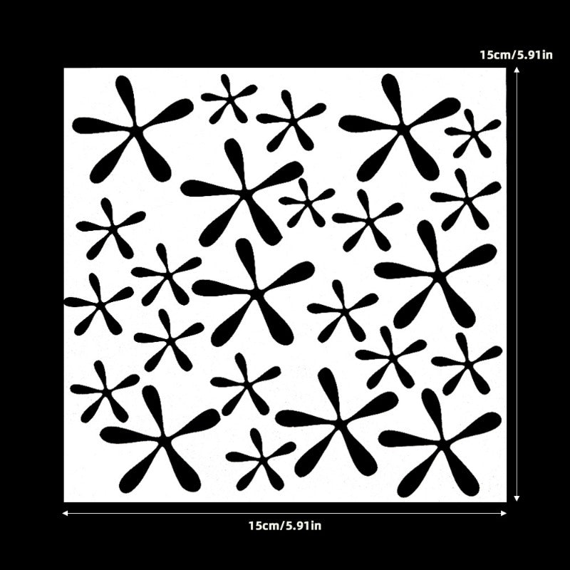 Flowers DIY Painting Hollow Stencil