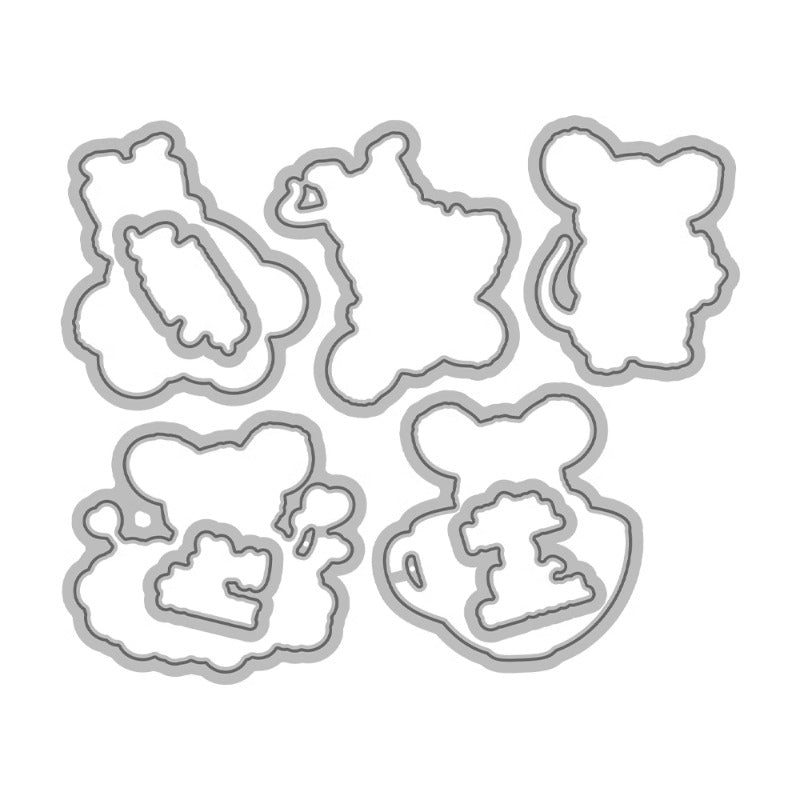 Valentine's Day Cute Mouse Dies & Stamps Set