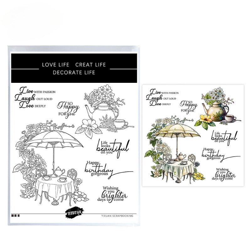 Afternoon Tea Time Dies & Stamps Set