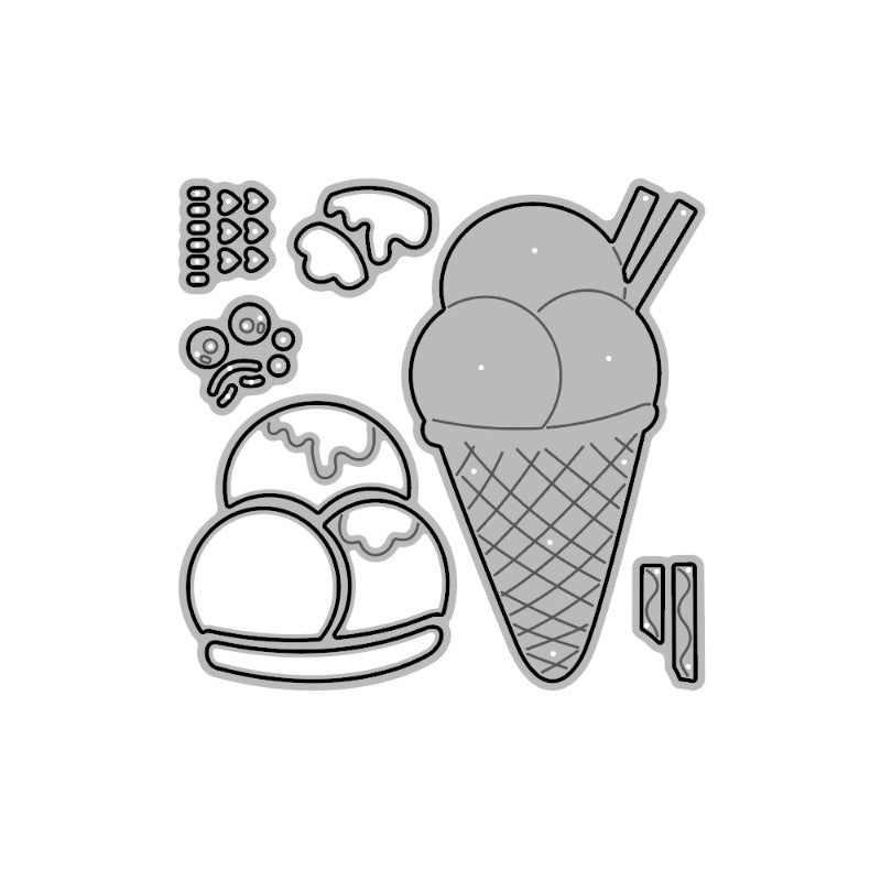 Summer Ice Cream Metal Cutting Dies