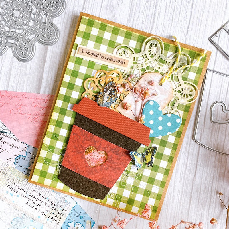 Cute Coffee Cup Metal Cutting Dies