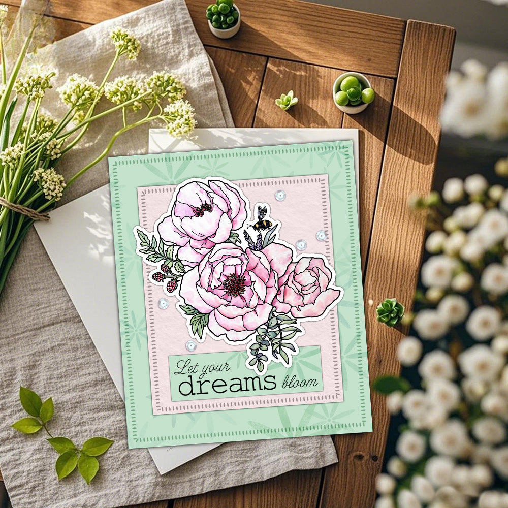 Magnolia Peony Clear Stamps