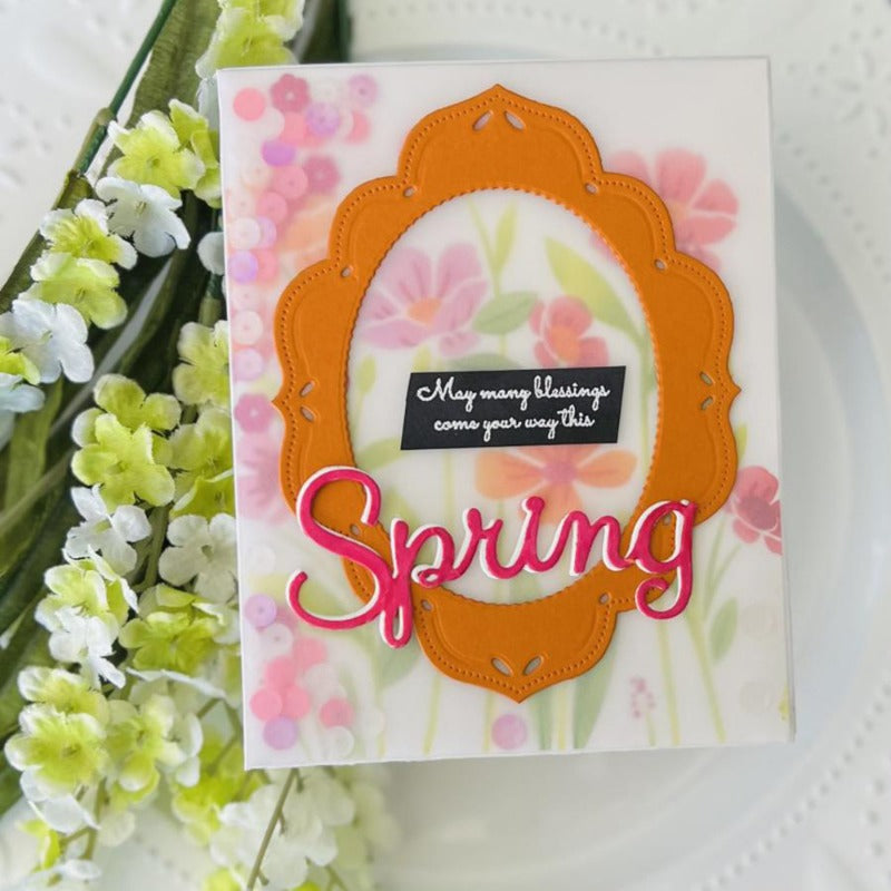 "Spring" Words Metal Cutting Dies