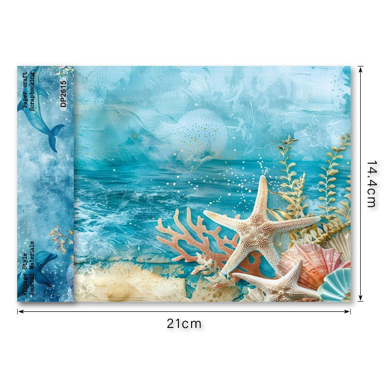 A5 Underwater Series Journal Scrapbook Paper