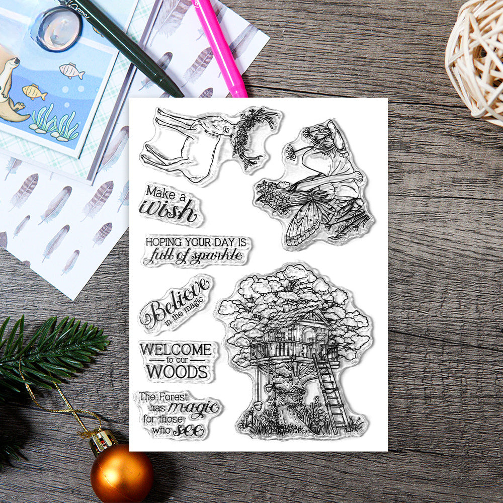 Tree House Fairy Dies & Stamps Set