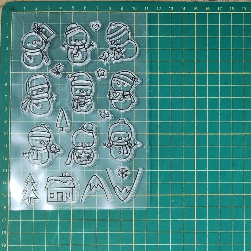 Winter Snowman Series Dies & Stamps Set