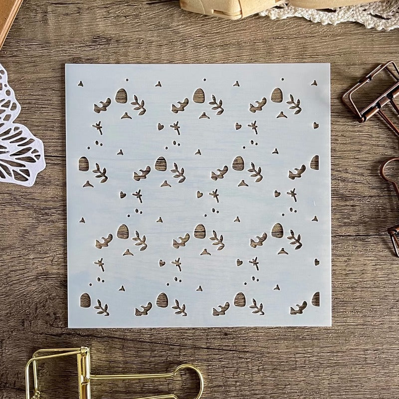 Pumpkin Mushrooms DIY Painting Hollow Stencil