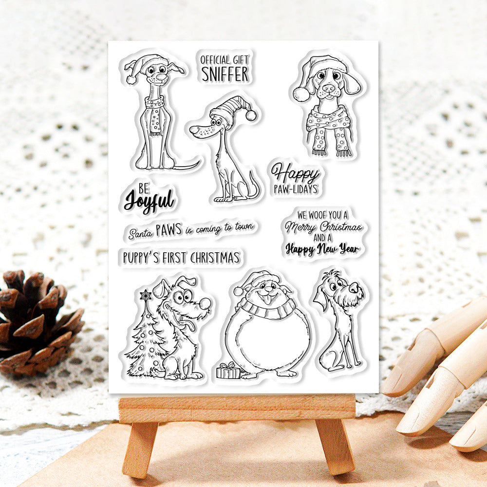Christmas Puppy Dies & Stamps Set