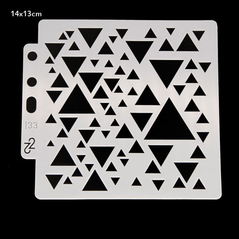 Triangle Pattern Hollow Stencil
