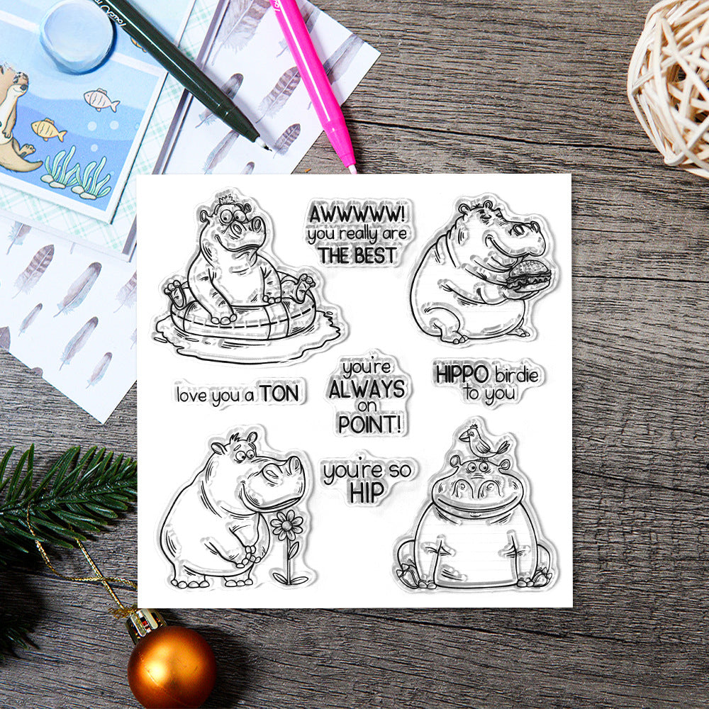 Hippo Daily Life Dies & Stamps Set