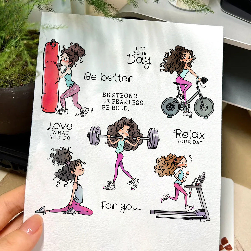 Fitness Girl Dies & Stamps Set