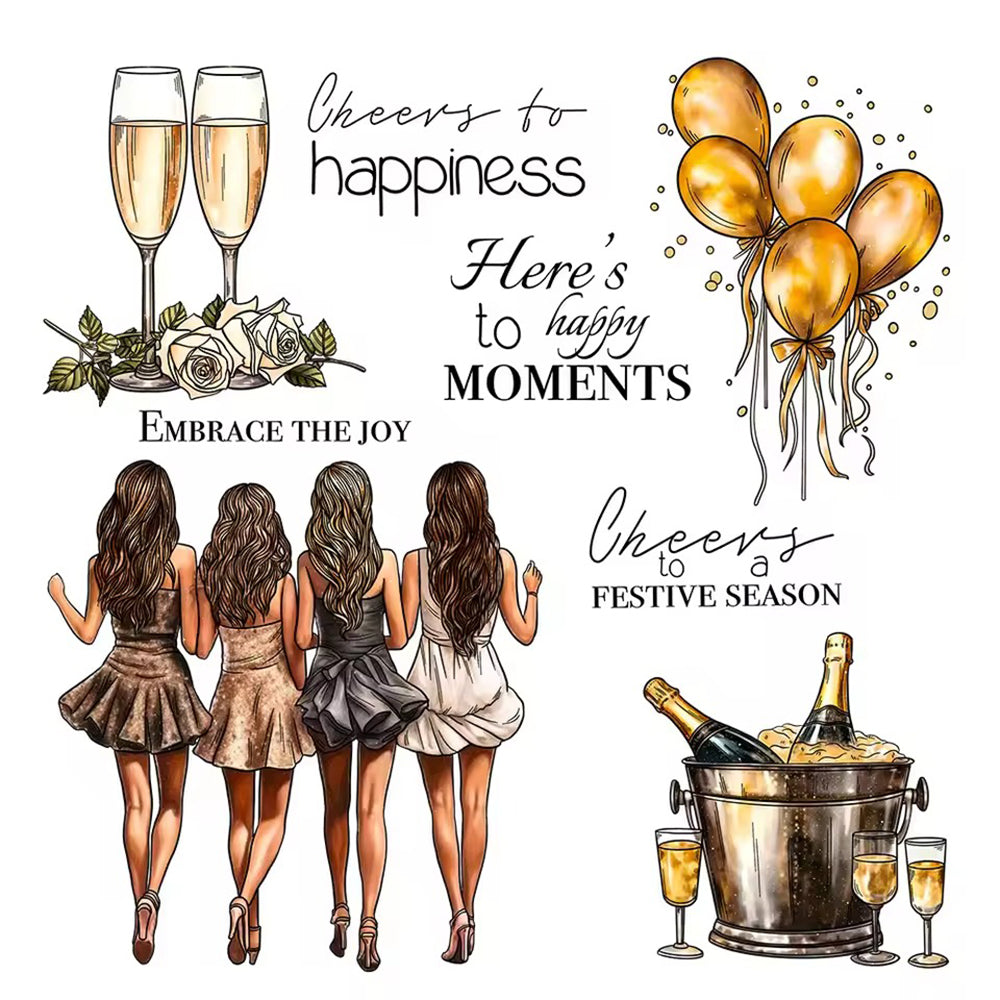 Party Girls Clear Stamps