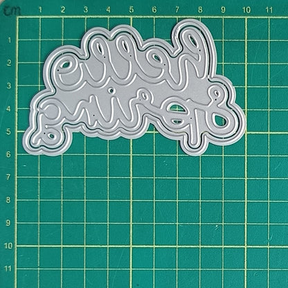 "Hello Spring" Words Metal Cutting Dies