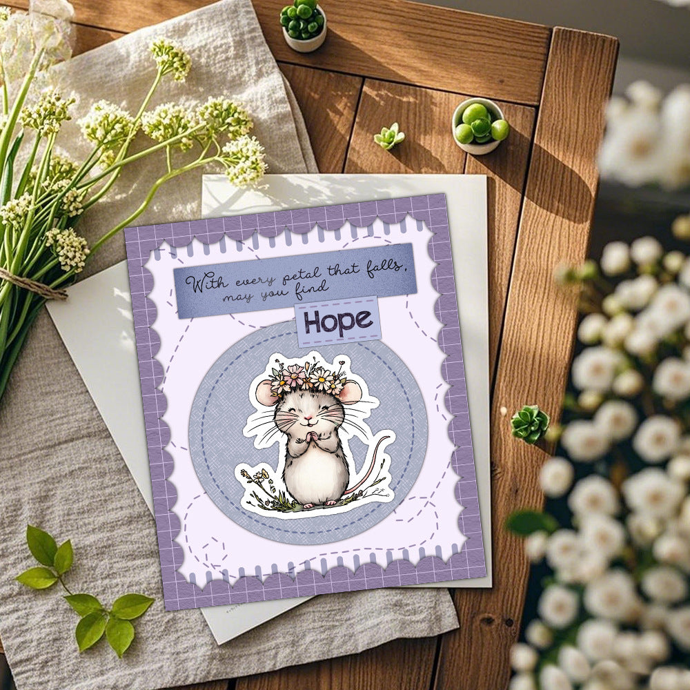 Mouse Prayer Clear Stamps