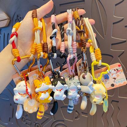 Cute Vitality Cat Doll Keychain