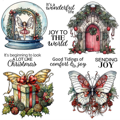 Merry Christmas Gifts  Dies & Stamps Set
