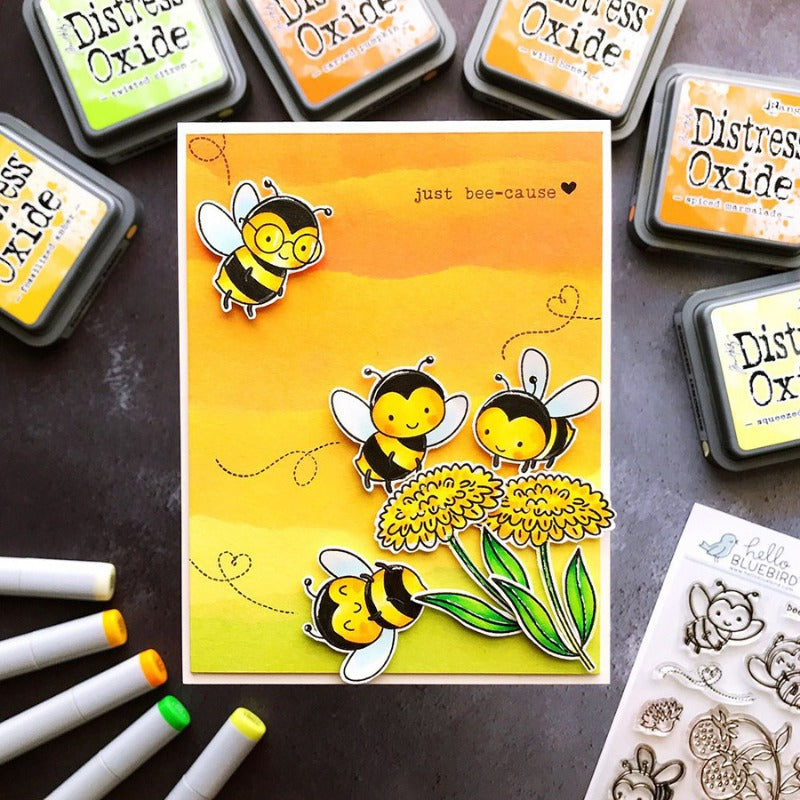 Bee Flower Dies & Stamps Set