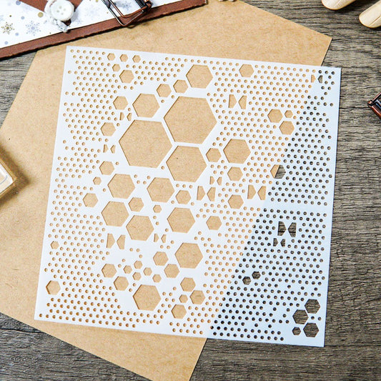 Hexagon DIY Painting Hollow Stencil