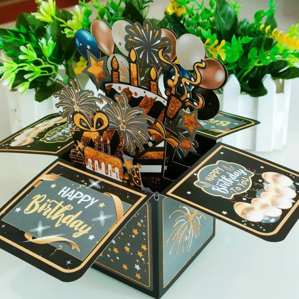 3D Creative Birthday Pop-Up Box