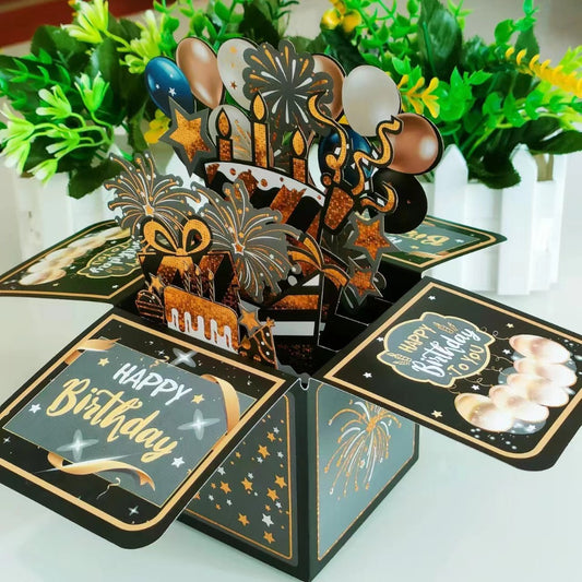 3D Creative Birthday Pop-Up Box