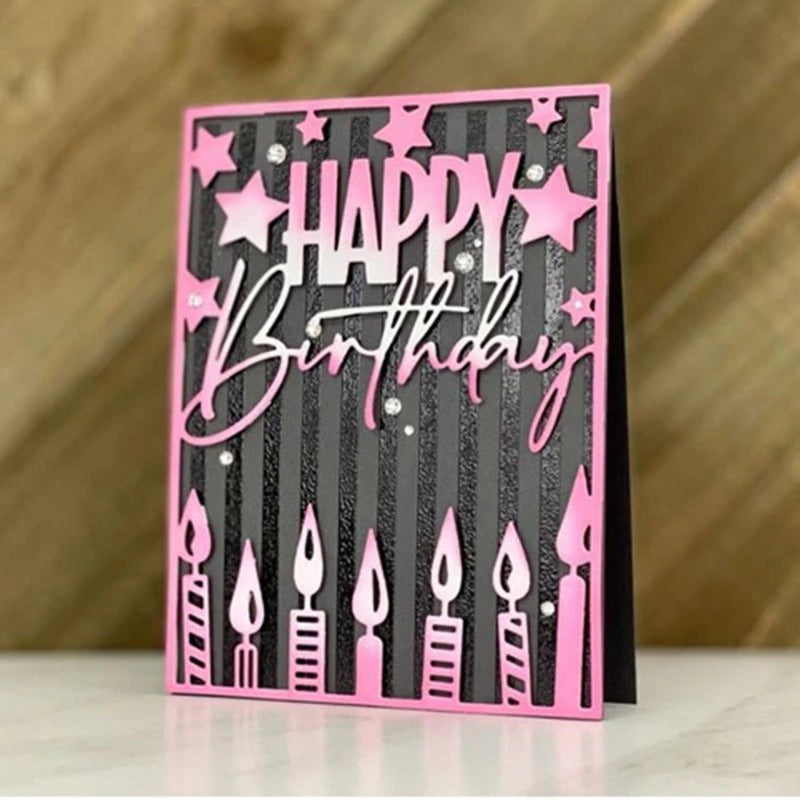 Birthday Background Board Cutting Dies