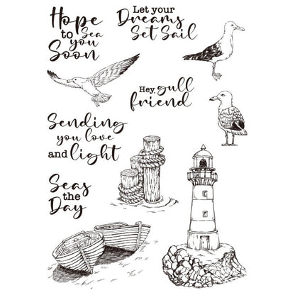 Seagull and Lighthouse Dies & Stamps Set