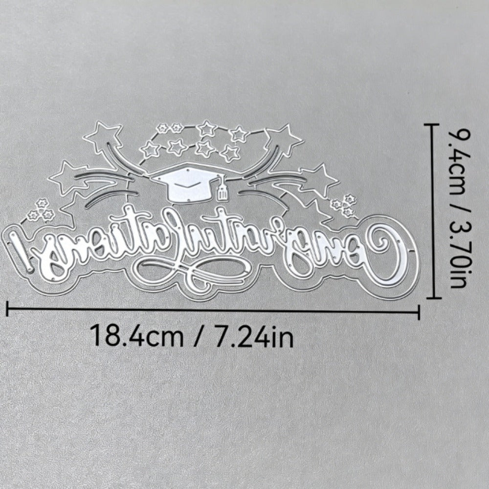 "Congratulations" Words Metal Cutting Dies