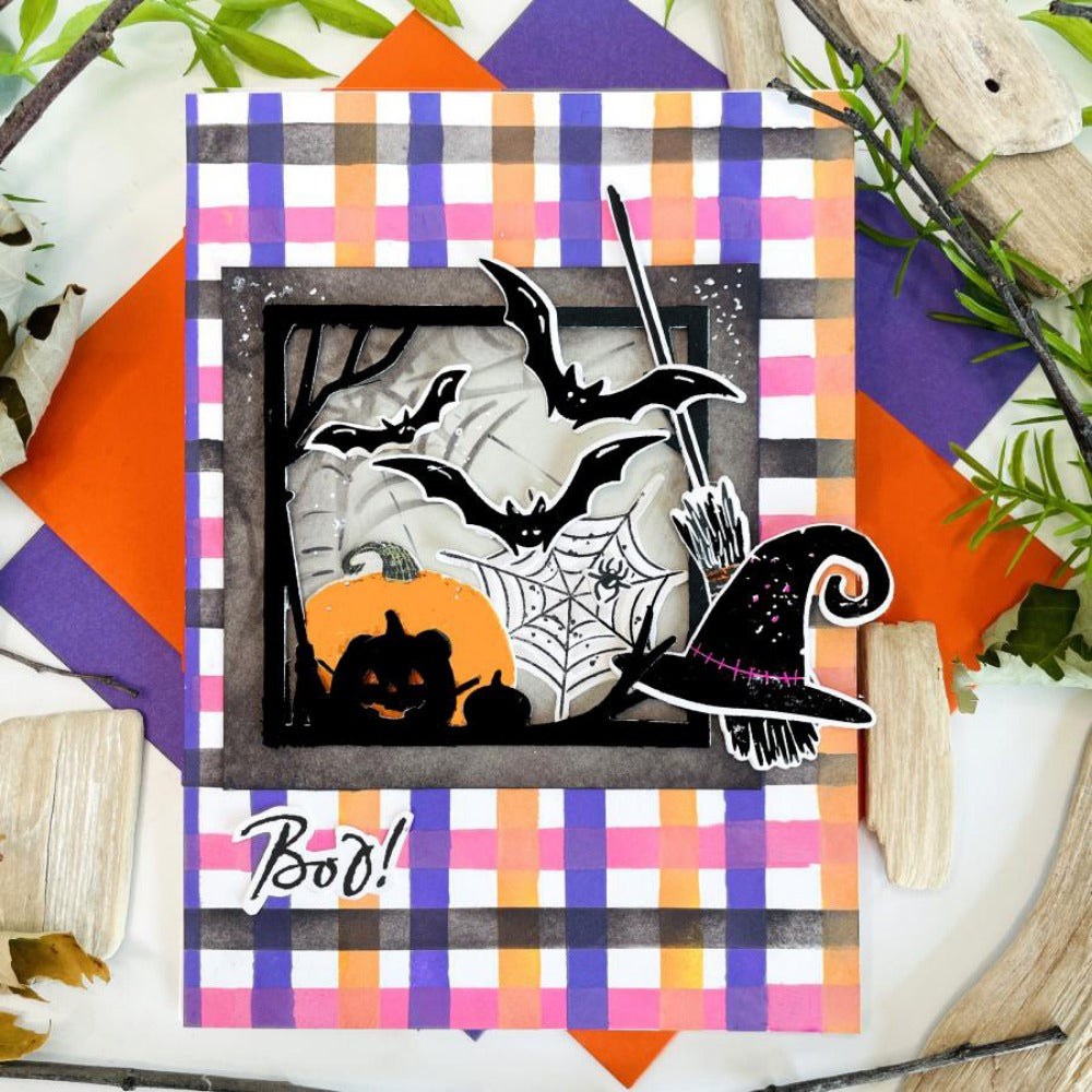 Four Halloween Background Frames Cutting Dies