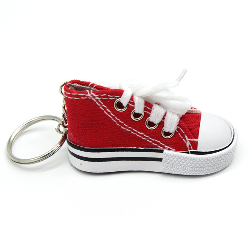 Creative Mini Canvas Shoe Keychain