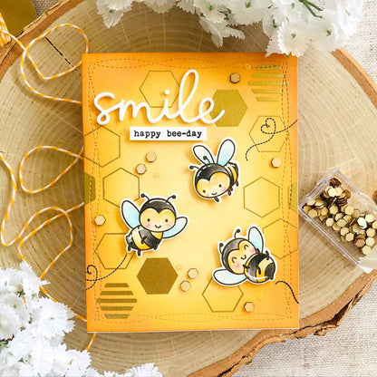 Bee Flower Dies & Stamps Set