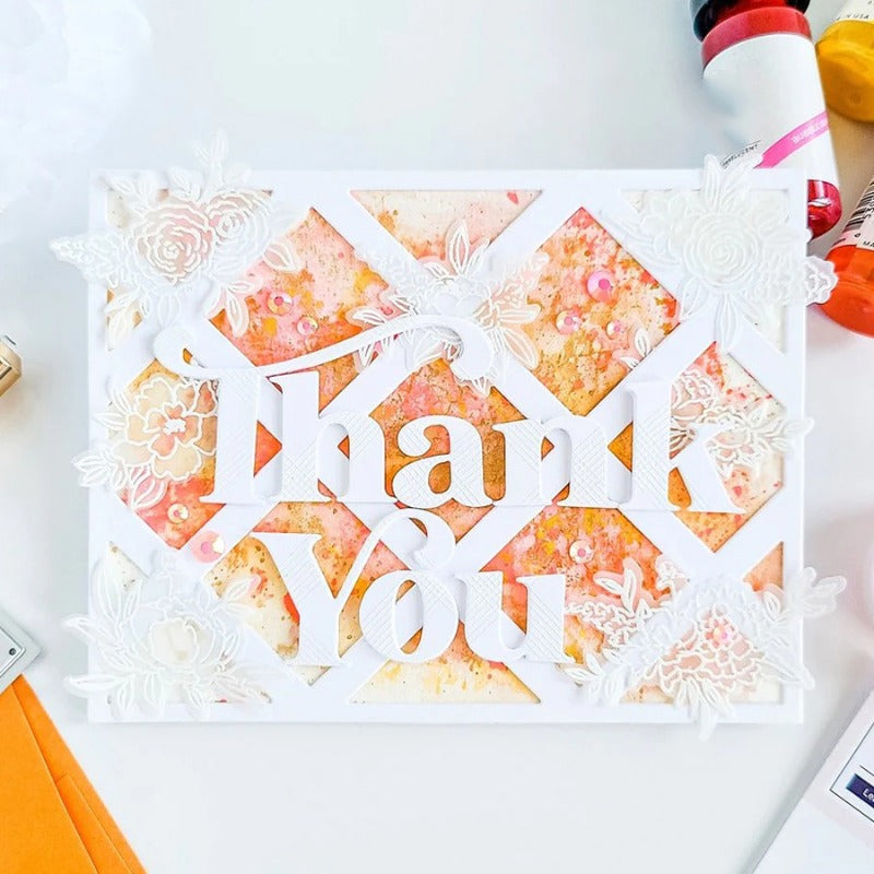 Rhombus Hollow Background Board Cutting Dies