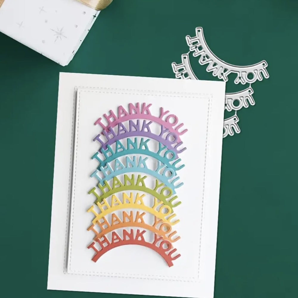 "Thank you" Words Metal Cutting Dies