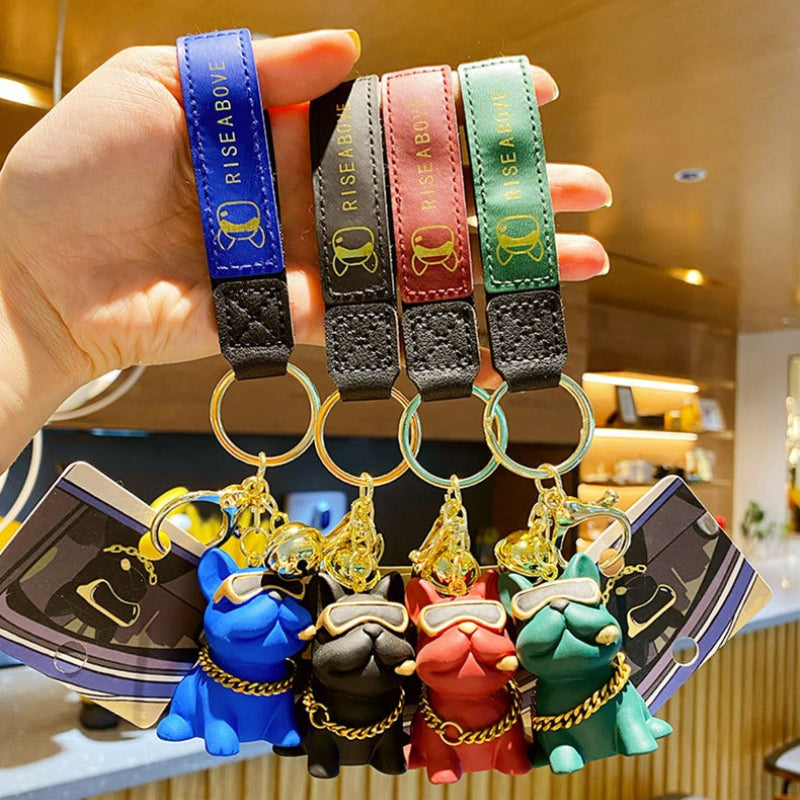 Trendy Bulldog Keychain