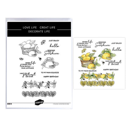 Lemon Butterfly Dies & Stamps Set