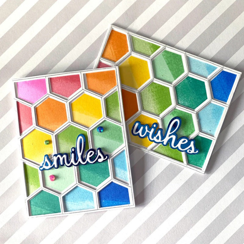 Honeycomb Hollow Background Board Cutting Dies