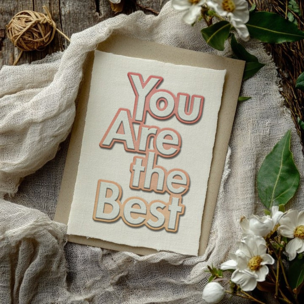 "You Are the Best" Words Metal Cutting Dies