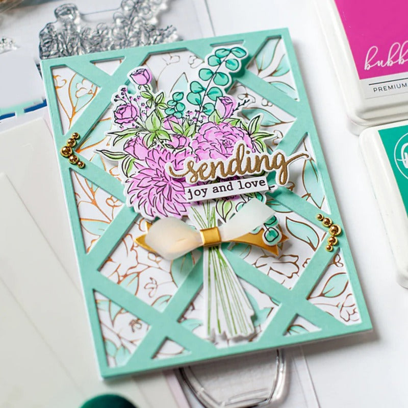 Rhombus Hollow Background Board Cutting Dies