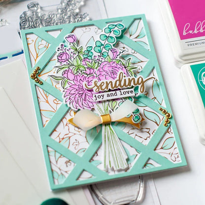 Rhombus Hollow Background Board Cutting Dies